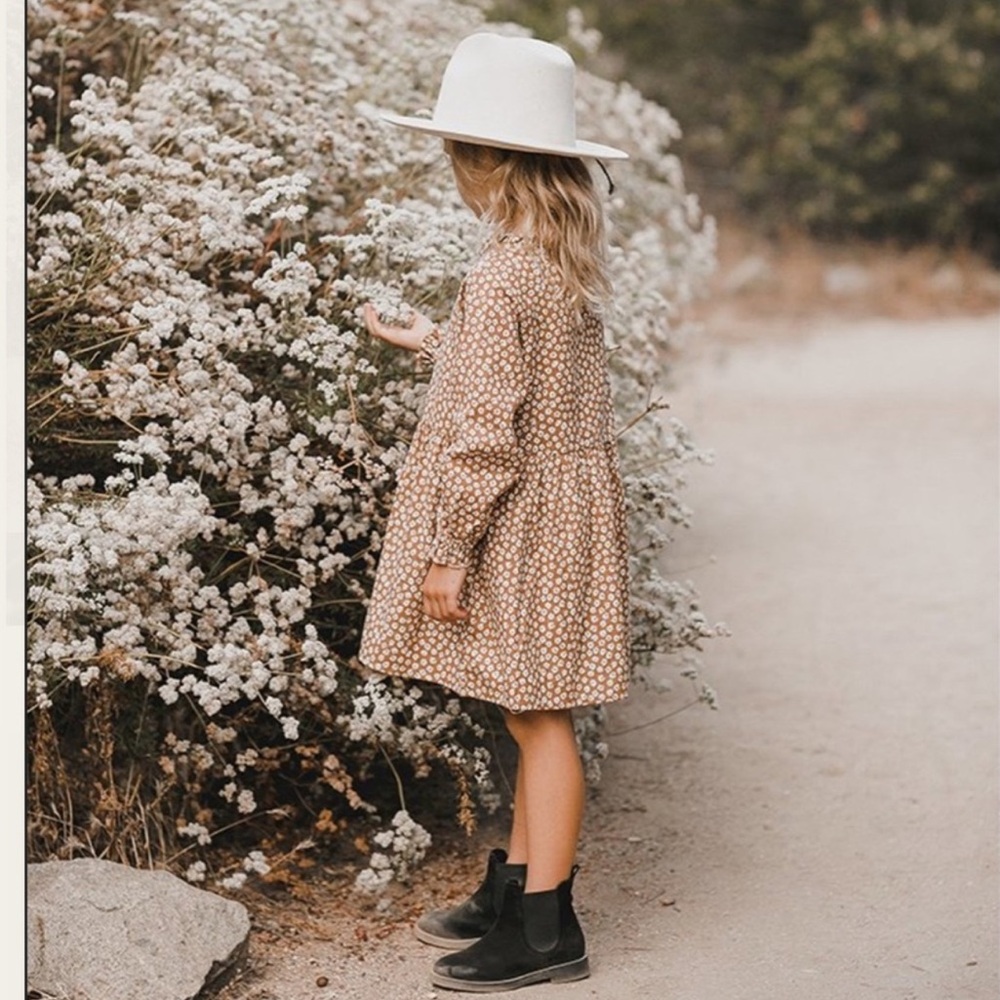 Rylee + Cru Janie Ditsy Floral Long Sleeve Dress
